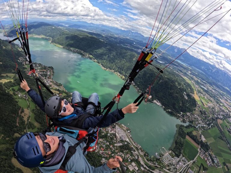 Tandemflug über den Ossiacher See – Paragleiten von der Gerlitzen in Kärnten